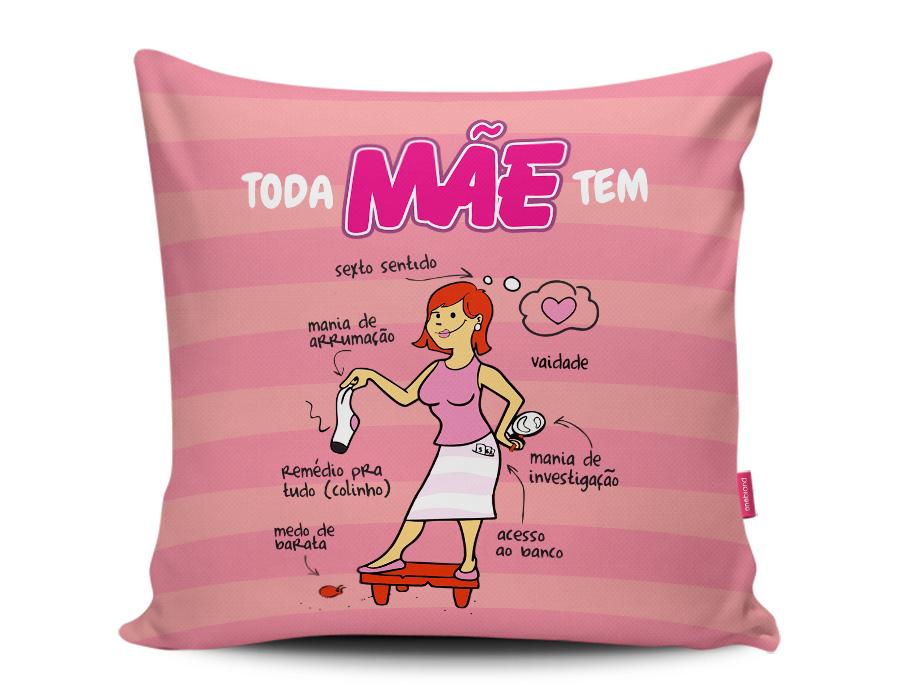 ALMOFADA TODA MÃE TEM SEXTO SENTIDO