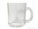Caneca em vidro robusta transparente de 325ml