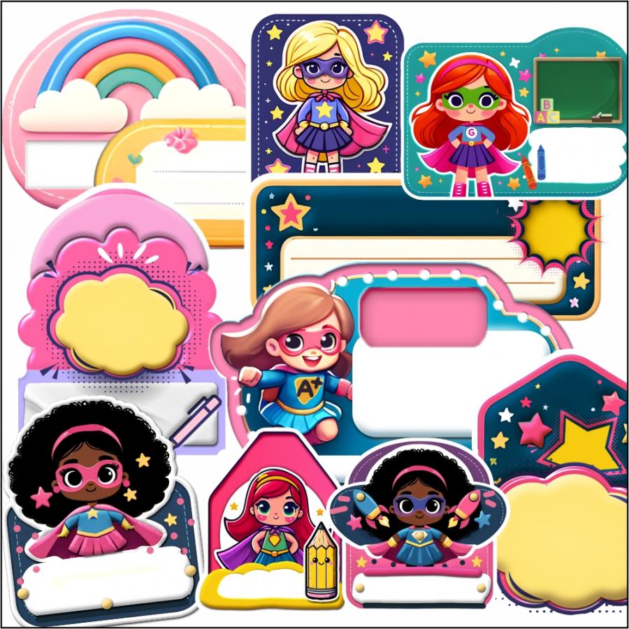 KIT BIG 95 ETIQUETAS ESCOLARES