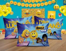 ALMOFADA KIDS - EMOJI Tecido 100% Poliéster (oxford) 30x20cm Personalizado Frente e Verso Sublimação  