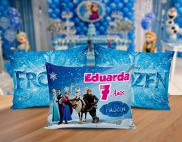 ALMOFADA KIDS - FROZEN Tecido 100% Poliéster (oxford) 30x20cm Personalizado Frente e Verso Sublimação  