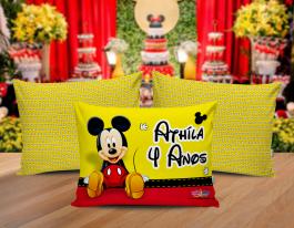 ALMOFADA KIDS - MICKEY Tecido 100% Poliéster (oxford) 30x20cm Personalizado Frente e Verso Sublimação  