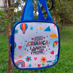 BOLSA 15x15CM Tecido 100% Poliéster L15 x A15 x P9cm   Costura Artesanal 