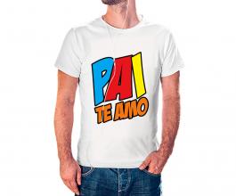 CAMISETA DIA DOS PAIS Tecido 100% Poliéster Estampa Colorida A3  Sublimação  