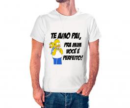 CAMISETA DIA DOS PAIS Tecido 100% Poliéster Estampa Colorida A3  Sublimação  