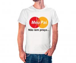 CAMISETA DIA DOS PAIS Tecido 100% Poliéster Estampa Colorida A3  Sublimação  