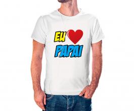 CAMISETA DIA DOS PAIS Tecido 100% Poliéster Estampa Colorida A3  Sublimação  