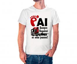 CAMISETA DIA DOS PAIS Tecido 100% Poliéster Estampa Colorida A3  Sublimação  