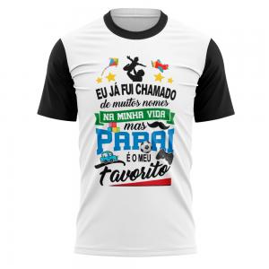 CAMISETA DIA DOS PAIS Tecido 100% Poliéster Estampa Colorida A3  Sublimação  