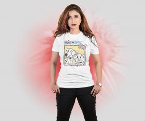 Camiseta mãe de pet Tecido Poliéster Estampa Colorida A3  Sublimação  