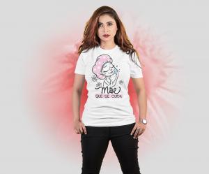 Camiseta mãe que se cuida Tecido Poliéster Estampa Colorida A3  Sublimação  