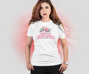 Camiseta outubro rosa Tecido Poliéster Estampa Colorida A3  Sublimação  
