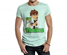 Camiseta temática ben10 Tecido 100% Poliéster Estampa Colorida A3  Sublimação  