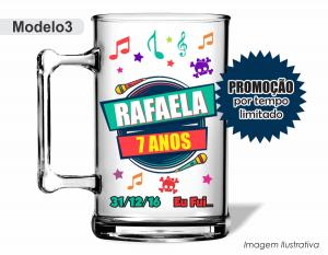 CANECA ACRÍLICA INFANTIL - CUMPLICES DE UM RESGATE Poliestireno  Frente colorido Impressão no Adesivo Vinil   