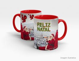 CANECA EM CERÂMICA NATALINA - JESUS O VERDADEIRO NATAL Caneca Cerâmica Branca com Alça e Interior em Cores 325ml  Sublimação  