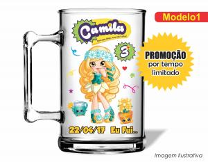 CANECA ACRÍLICA INFANTIL - SHOPKINS
