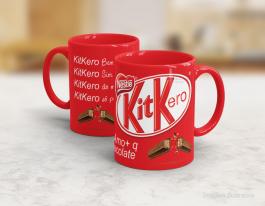 CANECA EM CERÂMICA DIA DOS NAMORADOS - KIT KERO Caneca Cerâmica Branca com Alça e Interior em Cores 325ml  Sublimação  