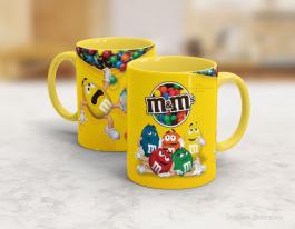 CANECA EM CERÂMICA DIA DOS NAMORADOS - M&M Caneca Cerâmica Branca com Alça e Interior em Cores 325ml  Sublimação  