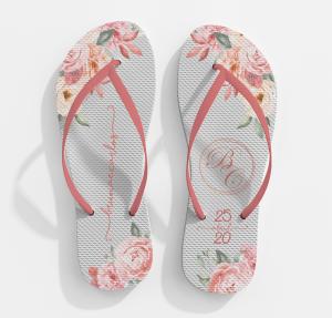 CHINELO CASAMENTO - MOD001 80% Borracha e 20% E.V.A   Sublimação  