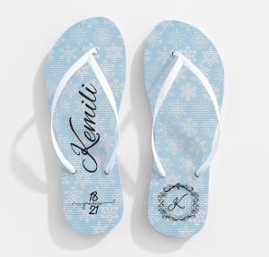 CHINELO DEBUTANTE - MOD010 80% Borracha e 20% E.V.A   Sublimação  