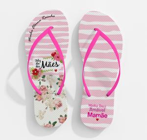 CHINELO DIA DAS MÃES - MOD001 80% Borracha e 20% E.V.A   Sublimação  