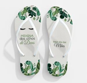 CHINELO DIA DAS MÃES - MOD013 80% Borracha e 20% E.V.A   Sublimação  