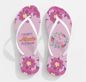 CHINELO DIA DAS MÃES - MOD016 80% Borracha e 20% E.V.A   Sublimação  