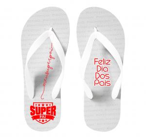 CHINELO DIA DOS PAIS - MOD006 80% Borracha e 20% E.V.A   Sublimação  