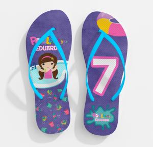 CHINELO INFANTIL - MOD001 80% Borracha e 20% E.V.A   Sublimação  