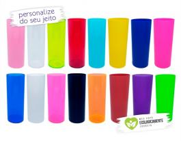 Copo long drink party personalizado de 320ml Polietileno     