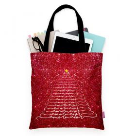 Ecobag natal Tecido Oxford 30cm de Largura x 35cm de Altura  Sublimação  