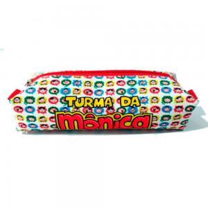 ESTOJO ESCOLAR 22X6X5CM Tecido 100% Poliéster 22CM X 6CM X 5CM   Costura Artesanal 
