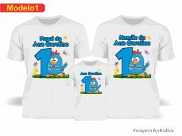 Kit Camiseta Temática Galinha Pintadinha