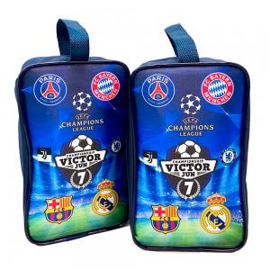 PORTA CHUTEIRA INFANTIL Tecido 100% Poliéster L15 x A28 x P13cm   Costura Artesanal 