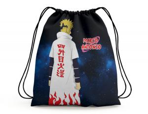 SACOCHILA TEMÁTICA NARUTO Tecido 100% Poliéster (oxford)  Personalizado Frente e Verso Sublimação Cordão em Nylon 