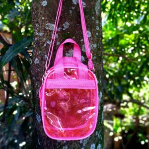 SHOULDER BAG P 19x14cm Cristal Neon L19 x A14 x P6cm   Costura Artesanal 