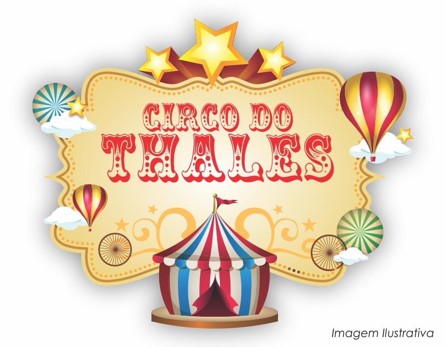 Placa decorativa circo vintage - 70x57cm